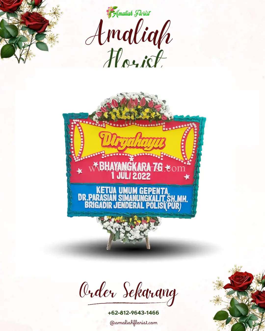 Papan Bunga HUT Ulang Tahun Tebet Timur